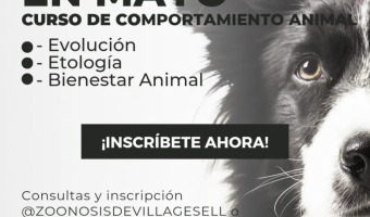 SE BRINDAR CURSOS DE EVOLUCIN, ETOLOGA Y BIENESTAR ANIMAL